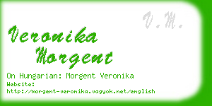 veronika morgent business card